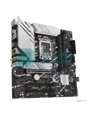 Материнская плата ASUS PRIME B760M-A WIFI D4, LGA 1700, Intel B760, 4xDDR4, 4xSATA, 2xM.2, 1xPCIe 4.0 x16, 1xPCIe 4.0 x4, 1xPCIe 4.0 x1, 2xHDMI, 1xDP, 1x 2.5Gb LAN, 2xUSB-A 3.2 Gen 2, 4xUSB-A 2.0, 3x3.5 мм, 7.1, mATX