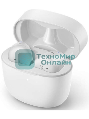 Полностью беспроводные вкладыши с мик/Bluetooth 5.1/время работы 6 ч/3 доп заряда в кейсе/авто подкл и отк/smart pairin/вкладыши/белые