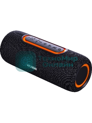 Колонка портативная Hyundai H-PS1021 черный/черный 25 Вт 1.0 BT 10м 1500mAh