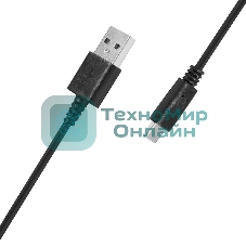 Кабель SunWind USB (m)-USB Type-C (m) 1.5м черный блистер