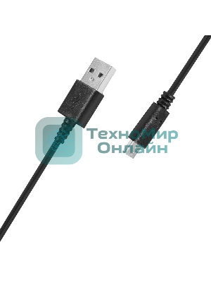 Кабель SunWind USB (m)-USB Type-C (m) 1.5м черный блистер