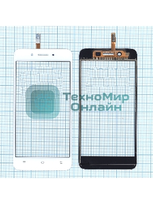Сенсорное стекло (тачскрин) для Vivo Y53 (Y53i), белое