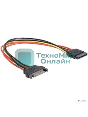 Удлинитель кабеля питания SATA Cablexpert CC-SATAMF-02, 15pin(M)/15pin(F), 50 см