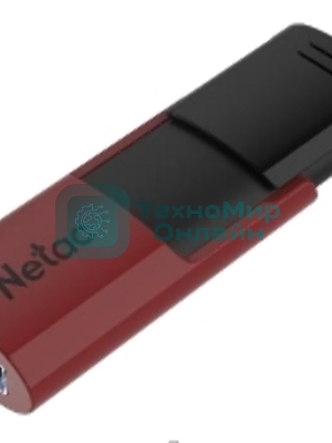 Флешка USB Netac U182 NT03U182N-256G-30RE, USB 3.0 256Gb, retail version, черный/красный