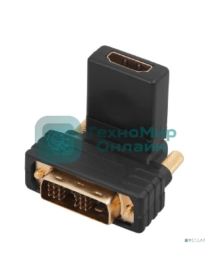 Переходник штекер Rexant DVI-D - гнездо HDMI, поворотный