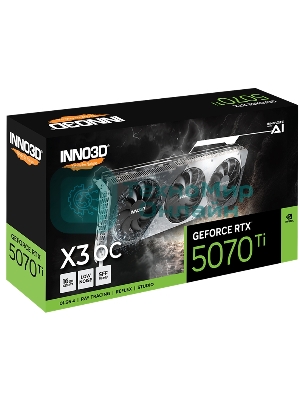 Видеокарта INNO3D RTX 5070 Ti X3 OCRTX 5070Ti, HDMI, DP*3, 16G,D7