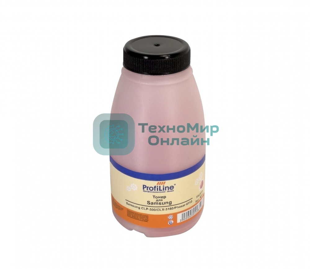 Тонер ProfiLine для принтеров Samsung CLP-300/CLX-3160/Phaser 6010/6110/6120/WC 6000/6015 magenta 45 гр Фасовка РФ