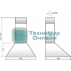 Вытяжка каминная Elikor Silver Storm 60Н-650-П3Л серебристый, 60 см, 650 куб. м/ч, 56 дБ