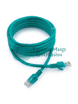 Патч-корд UTP Cablexpert cat.5e, 3м, литой, многожильный, зеленый