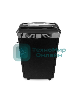 Шредер ГЕЛЕОС УМ35-4 (DIN P-4) фрагмент 3,9x30мм, 26 листов (70гр./м²), 35 литров, Уничт.скобы,скрепки,пл.карты,CD. TouchGuard.JamFree.ECO