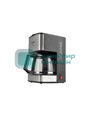 Кофеварка капельная Centek CT-1144 серебристый/черный, исп. кофе - молотый, 0.8 л, 680 Вт.