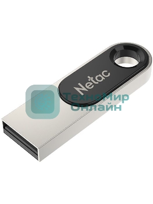 Флешка USB Netac U278 (NT03U278N-016G-20PN), 16Gb, USB 2.0, R/W 50/10, серебристый/черный
