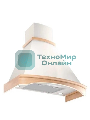 Вытяжка каминная Elikor Folk 90П-650-П3Д бежевый, 90 см, 650 куб. м/ч, 56 дБ