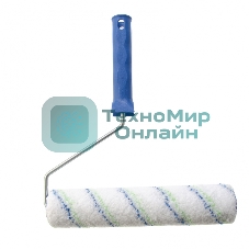 Валик Сибртех Водные краски, 250 мм, ворс 12мм, D - 36 мм, D ручки - 6 мм, полиэстер