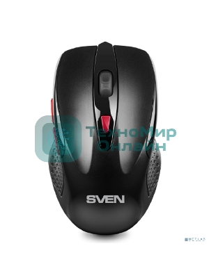 Мышь беспроводная SVEN RX-450W черный, 3200 dpi, радиоканал, USB, кнопки - 6