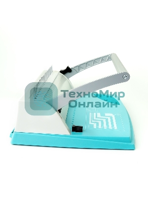 Переплетчик Heleos БП9п бирюзово-белый (БП9ПББ) A4/перф.9л.сшив/макс.150л./пластик.пруж. (6-19мм)