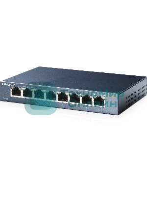Коммутатор TP-Link SMB TL-SG108 8-port Desktop Gigabit Switch, 8 10/100/1000M RJ45 ports,metal case