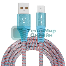 Кабель Crown USB - USB Type-C CMCU-3102C blue