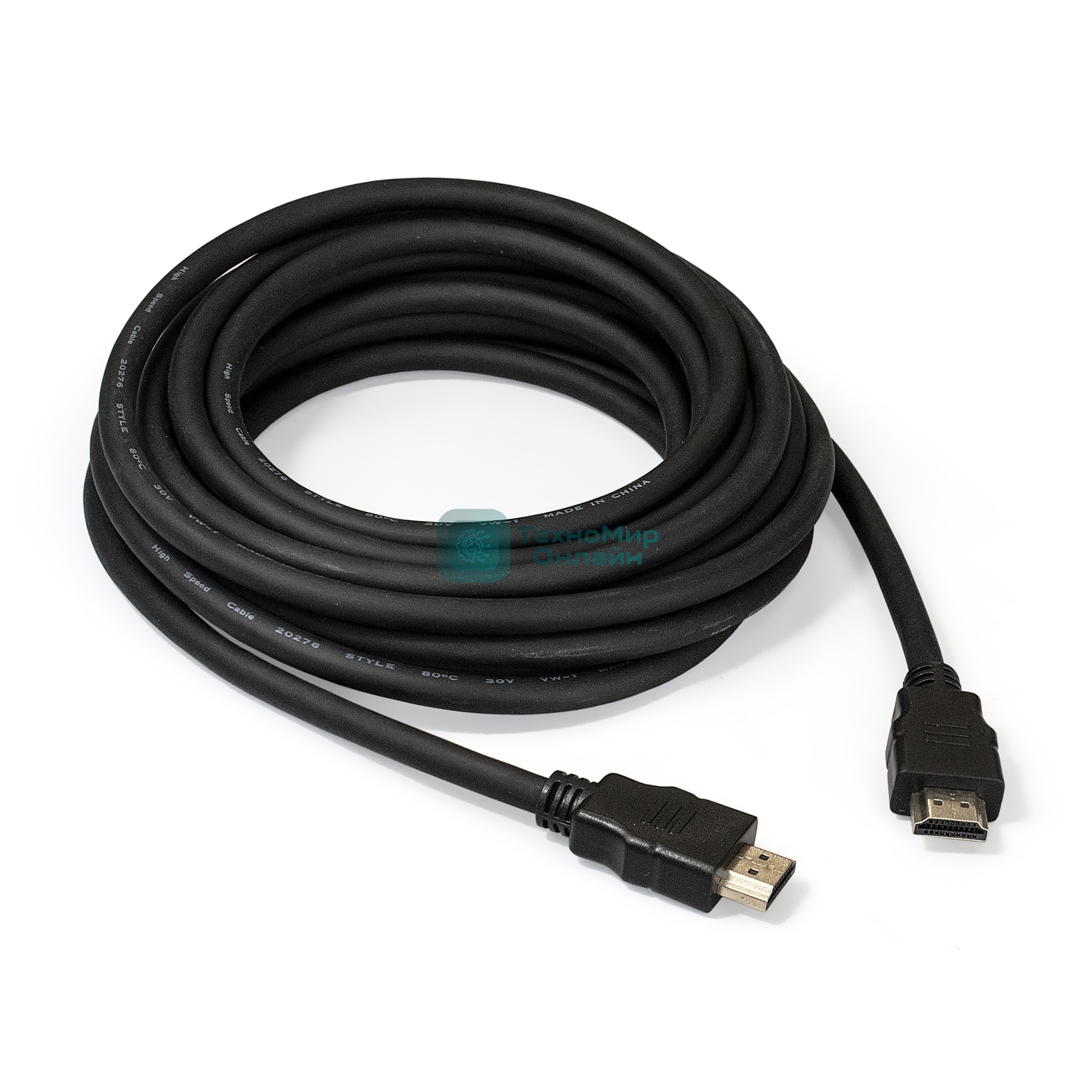 Кабель HDMI Exegate EX287732RUS EX-CC-HDMI2-5.0 (19M/19M, v2.0, 5м, 4K UHD, Ethernet, позолоченные контакты)