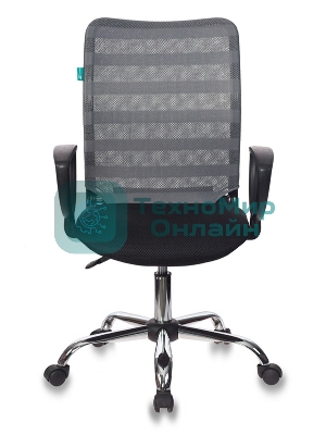 Кресло Бюрократ CH-599AXSL/32G/TW-11 серый/черный, сетка, 120 кг, механизм качания
