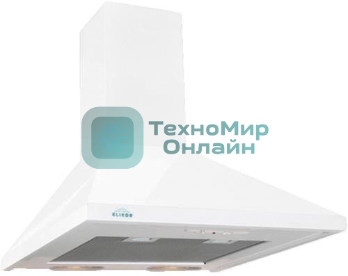 Вытяжка каминная Elikor Вента 60П-430-П3Л белый, 60 см, 430 куб. м/ч, 54 дБ