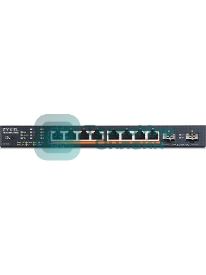 Коммутатор Zyxel XMG1915-10EP-EU0101F (L2+) 8x2.5 Гбит/с 2SFP+ 8PoE++ 130W управляемый