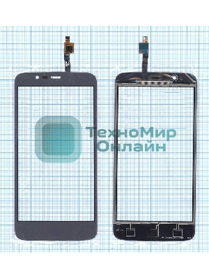 Сенсорное стекло (тачскрин) для ZTE Blade A310, серое