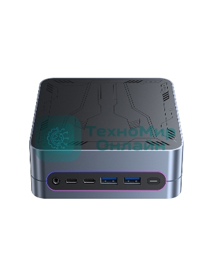 Мини ПК Chuwi LarkBox S i3 1220P (1.5) 16Gb SSD 512Gb UHDG Win 11Pro GbitEth WiFi BT 90W серый/черный