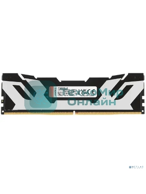 Оперативная память Kingston Fury Renegade, DDR5, 48Gb (1x48GB), 6000MHz, CL32, DIMM, с радиатором, серебристый