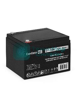 Батарея для ИБП ExeGate DT 1226 (12V 26Ah), клеммы под болт М5