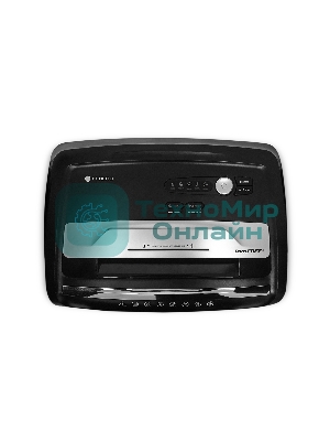 Шредер ГЕЛЕОС УМ35-4 (DIN P-4) фрагмент 3,9x30мм, 26 листов (70гр./м²), 35 литров, Уничт.скобы,скрепки,пл.карты,CD. TouchGuard.JamFree.ECO