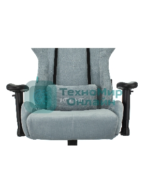 Кресло Бюрократ VIKING KNIGHT LT28 FABRIC серо-голубой, ткань, 120 кг, механизм качания