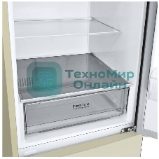 Холодильник LG GA-B509CESL бежевый глянцевый двухкамерный 277/107л морозилка снизу, No Frost
