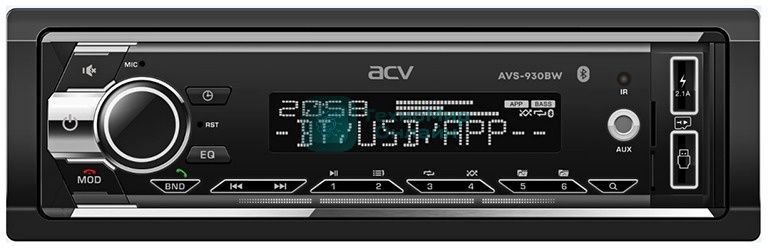 Автомагнитола ACV AVS-930BW 1DIN 4x50Вт