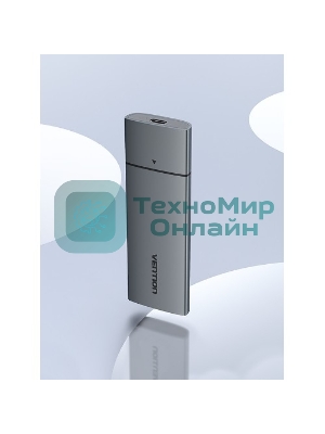 Корпус для SSD Vention USB 3.1 Gen 2-C M.2 NVMe Серый