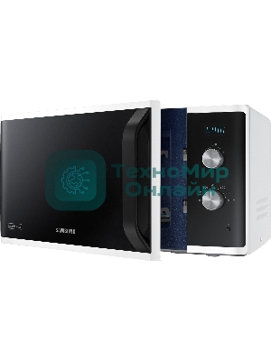 Микроволновая печь Samsung MS23K3614AW белый, 23 л, 800 Вт, переключатели - поворотный механизм