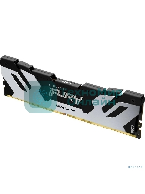 Оперативная память Kingston Fury Renegade, DDR5, 48Gb (1x48GB), 6000MHz, CL32, DIMM, с радиатором, серебристый