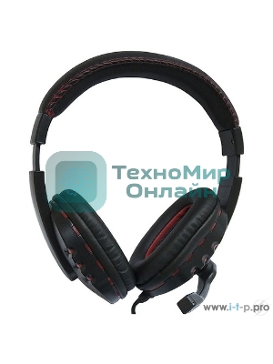 Гарнитура проводная Nakatomi HS-T50MV черный (c рег. громкости)