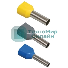 Наконечник-гильза изол. НГИ2 6.0-14 черный (уп. 100 шт) IEK UTE10-D6-0-100