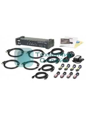 Переключатель ATEN 4P USB 3 4K DisplayPort MST KVMP Switch