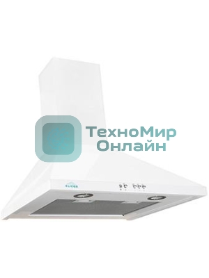 Вытяжка каминная Elikor Вента 60П-650-К3Д белый, 60 см, 650 куб. м/ч, 56 дБ