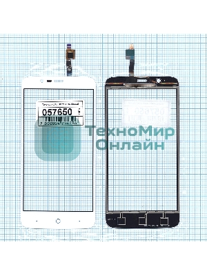 Сенсорное стекло (тачскрин) для ZTE Blade A310, белое