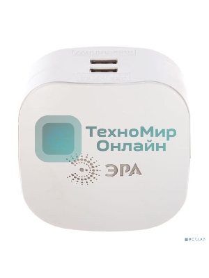 Сетевой разветвитель ЭРА SP-3e-USB-2A, белый