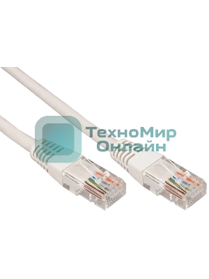 Коммутационный шнур Rexant Патч-корд UTP 5e кат. литой 15М серый