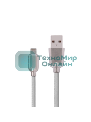 Кабель USB ACD-Allure Lightning - USB-A Кожа, 1м, белый