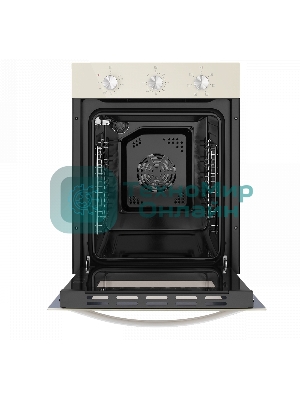 Шкаф духовой электрический Maunfeld EOEC516BG, встраиваемый, 51л, дверца с 2 стеклами, бежевый