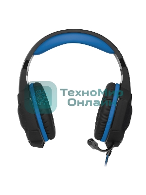 Гарнитура проводная SVEN AP-U980MV, черный-синий (USB, LED, 7.1, 2.2m)