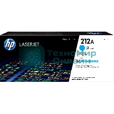 Картридж лазерный Cartridge HP 212A для CLJ Enterprise M554/M555/M578, голубой (4 500 стр.)