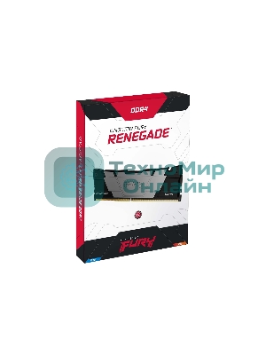 Оперативная память Kingston Fury Renegade, DDR4, 64Gb (2x32Gb), 3600MHz, CL18, DIMM, с радиатором, черный