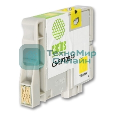 Картридж струйный Cactus CS-EPT0554 желтый (10 мл) для Epson Stylus RX520/Stylus Photo R240